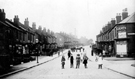 Looking up Bellhouse Road with the junction of Firth Park Crescent visible Looking up Bellhouse Road with the junction of Firth Park Crescent visible
