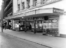 Fargate, Nos. 33 - 35 James Woodhouse and Son, house furnishers, Victoria House, left Fargate, Nos. 33 - 35 James Woodhouse and Son, house furnishers, Victoria House, left