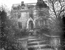 Southern elevation (front) of derelict Netherfield Hall, Station Road, Woodhouse. Built  by George Ward in 1870 and demolished in the 1930s