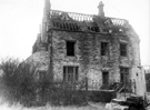 Northern elevation (rear) of derelict Netherfield Hall, Station Road, Woodhouse. Built  by George Ward in 1870 and demolished in the 1930s