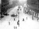 Elevated view of High Street from Coles corner, Foster's Buildings, right, Telegraph and Star Buildings, left Elevated view of High Street from Coles corner, Foster's Buildings, right, Telegraph and Star Buildings, left