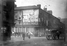 Broad Street at junction of Sheaf Street, No. 1 New Market Hotel, left, No. 18 former premises of Joseph Entwistle, tailor