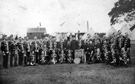 Unidentified military band with George Berry and George Bulmer band members Unidentified military band with George Berry and George Bulmer band members