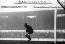 Wednesday's goalkeeper saving Maconnachie's free kick Goodison Park, Everton 1 Sheffield Wednesday 1