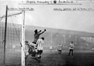 Wednesday's goalkeeper fists out Mordue's centre, Owlerton, Sheffield Wednesday 1 Sunderland 1