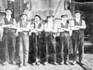 Group of steelworkers from Brown Bayleys Ltd.