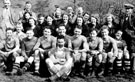 Clarion Football Team, rear of the Sheffield Clarion Club House, Hathersage Road (just past the Dore Moor Inn)