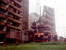 Demolition of Mandrake block, Norfolk Park flats Demolition of Mandrake block, Norfolk Park flats