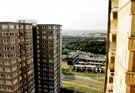 Talbot and Cliffe Tower Blocks, looking towards Park Grange Road and maisonettes on Samuel Road and Park Grange View