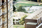 Elevated view from Norfolk Park flats, looking towards demolished properties on Park Grange View