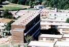Flats on Park Grange View, left, prior to demolition. Maisonettes on Samuel Road, right