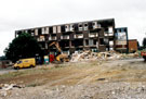 Demolition of flats on Park Grange View, Norfolk Park.