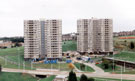 Guildford View and Shrewsbury tower blocks, prior to demolition, Park Grange Road, Norfolk Park