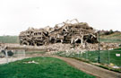 Remains of Guildford View flats after demolition, Norfolk Park