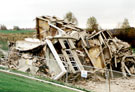 Remains of Guildford View flats after demolition, Norfolk Park