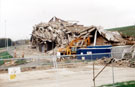 Remains of Guildford View flats after demolition, Norfolk Park