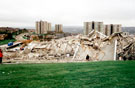 Remains of Guildford View flats, after demolition, Norfolk Park