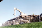 Remains of Guildford View flats after demolition, Norfolk Park