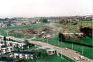 Park Grange Road, after the demolition of Guildford View and Shrewbury flats. Guildford Avenue, left