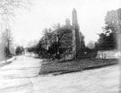 Chantery Monument, Norton Lane, looking towards Norton Church Road. Norton Rectory in background
