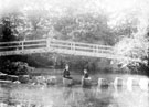 Stepping stones and bridge at Wortley, River Don