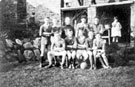 Sheffield Clarion Club House Football Team at the rear of the Club House, Hathersage Road