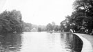 View: v01749 Endcliffe Park boating lake, previously the dam belonging to the Holme (Second Endcliffe) grinding wheel, which can be seen in the background