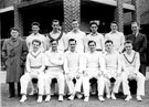 English Steel Corporation Cricket Team, Bob Short, captain seated centre possibly 1950's