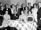 English Steel Corporation Staff Dance 1960 with Bob Short 3rd from right wife Betty seated extreme right with his Rose Bowl Prize on the table