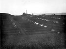 Broad Oaks Gardens Allotments at Acres Hill, Darnall. Nunnery Colliery in background
