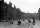 Children playing on Nidd Road, Darnall