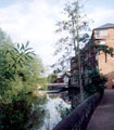 River Don looking towards the former James Dixon and Sons, Cornish Place Works (now apartments) Ball Street Bridge