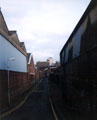 Cotton Mill Row looking towards Bower Street from Alma Street