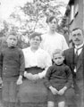 Joseph Alfred and Mary Short with their daughter Alice Mary (back), sons Alfred Joseph (Alf, left) and Robert Joseph (Bob) outside their house on Foxglove Road, Flower Estate, High Wincobank