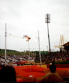 Mark Johnson, Haringay attempting a height in the Mens Pole Vault, AAA's Championships, Don Valley Stadium