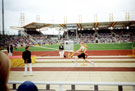 Matt Belsham, Sale Harriers on the runway in the Mens Pole Vault, AAA's Championships, Don Valley Stadium