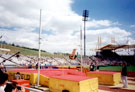 Linda Stanton (former Commonwealth Record holder 3.72) attempting 3.70 in the Womens Pole Vault, McDonalds Games Athletics Meeting, DonValley Stadium, eventually finished 3rd with 3.70