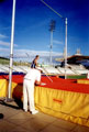Andrey Tivontschik, after clearing a German and Stadium Record of 5m 85, Mens Pole Vault, McDonalds Games Athletics Meeting, DonValley Stadium