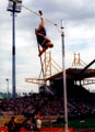 Trond Barthel, Norway attempting a height in the Mens Pole Vault, McDonalds Games Athletics Meeting, DonValley Stadium