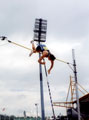 Jeff Hartwig, U.S.A clearing 5m 30 in the Mens Pole Vault, McDonalds Games Athletics Meeting, DonValley Stadium Jeff Hartwig, U.S.A clearing 5m 30 in the Mens Pole Vault, McDonalds Games Athletics Meeting, DonValley Stadium