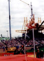 Tim Lobinger, Germany attempting a height in the  Mens Pole Vault, McDonalds Games Athletics Meeting, DonValley Stadium