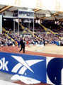 Roger Black warming up for the 400m at the Securicor Games, Don Valley Stadium Roger Black warming up for the 400m at the Securicor Games, Don Valley Stadium