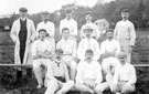 Hallam Cricket Club, showing the Waterfall family Cricket Team most probably at the Sandygate Road Cricket Ground