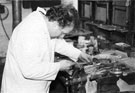 Graham Clayton, cutler, filing, at Kelham Island Industrial Museum