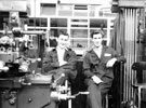 Bryan Taylor (left) and Bill Morris on milling section, Firth Brown Tools Ltd., Atlas Works, Carlisle Street