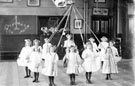 Maypole dancing at the Pomona Street School