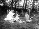Brackenbury and Berwick families having a picnic in the Mayfields Valley