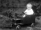 John Berwick Brackenbury in his home-made car