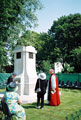 Bishop of Sheffield Jack Nicholls at the re-dedication of the Sheffield City Battalion Monument at Serre, France