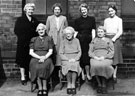 Staff of the Operations Food Office WWII with Helen Mary Glaisby seated in the centre